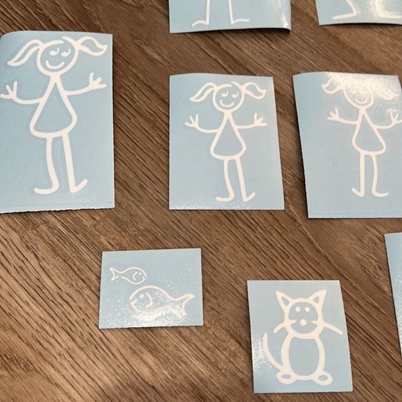 Stick figure car decals - Picture 3 of 4